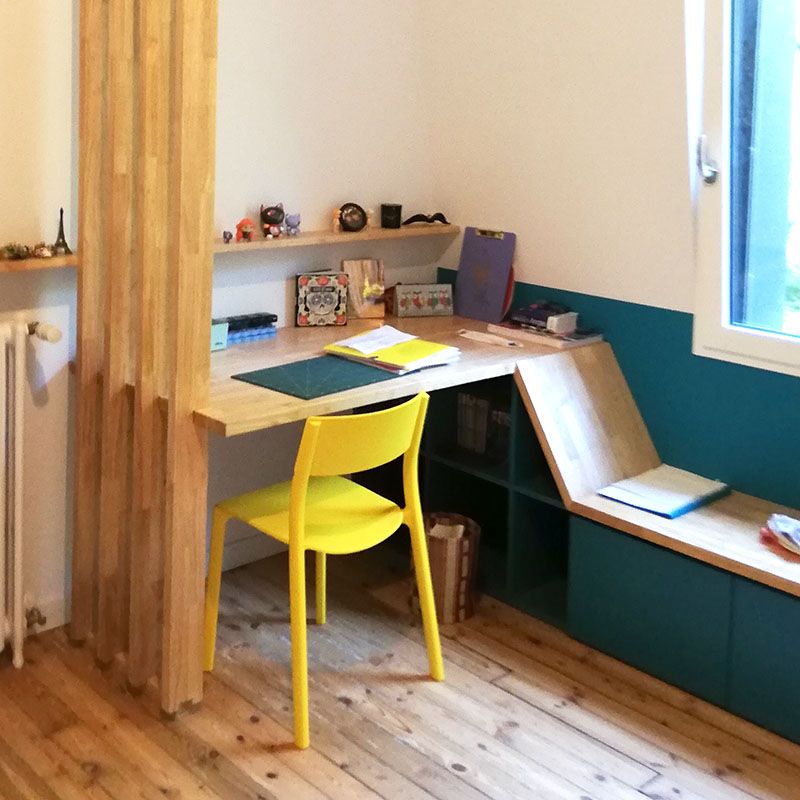meuble bureau bois moabi